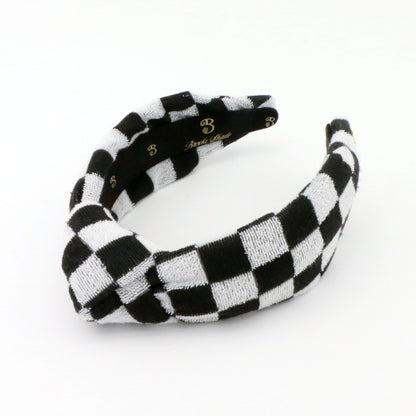 The Classic Checkered Terry Headband