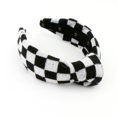 The Classic Checkered Terry Headband