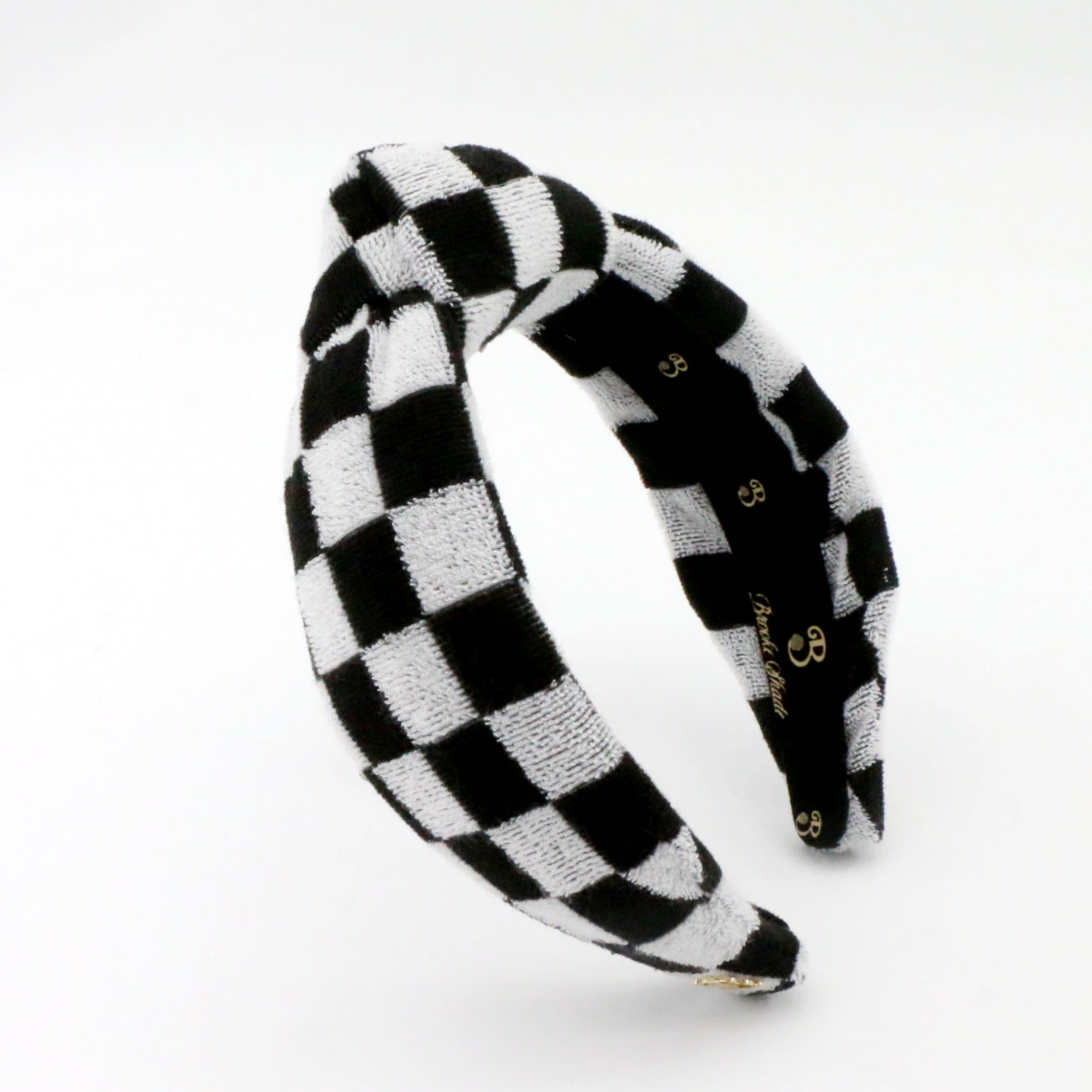The Classic Checkered Terry Headband