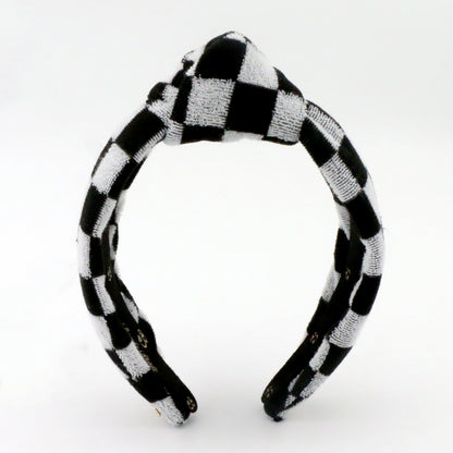 The Classic Checkered Terry Headband