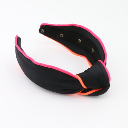 80s Miami Neon "Sunburst" Neoprene Topknot Headband