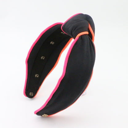 80s Miami Neon "Sunburst" Neoprene Topknot Headband