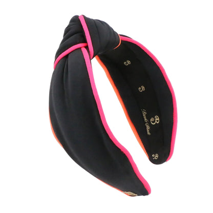 80s Miami Neon "Sunburst" Neoprene Topknot Headband