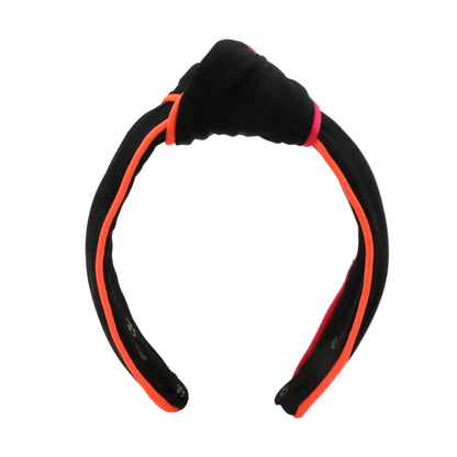 80s Miami Neon "Sunburst" Neoprene Topknot Headband