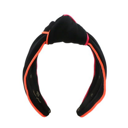 80s Miami Neon "Sunburst" Neoprene Topknot Headband
