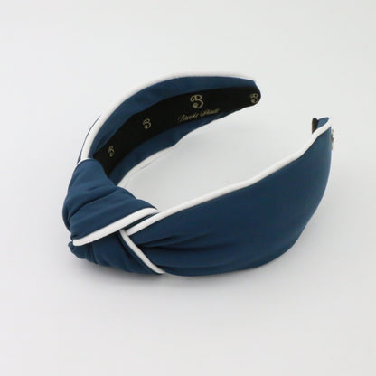 The Nautical Navy- Two Tone Topknot Headband