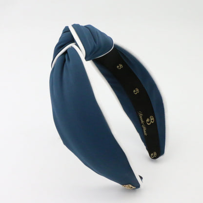 The Nautical Navy- Two Tone Topknot Headband