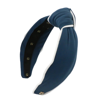 The Nautical Navy- Two Tone Topknot Headband