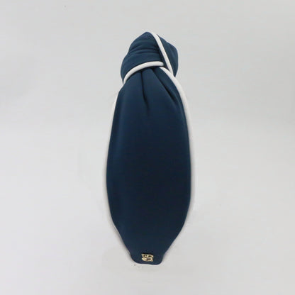 The Nautical Navy- Two Tone Topknot Headband