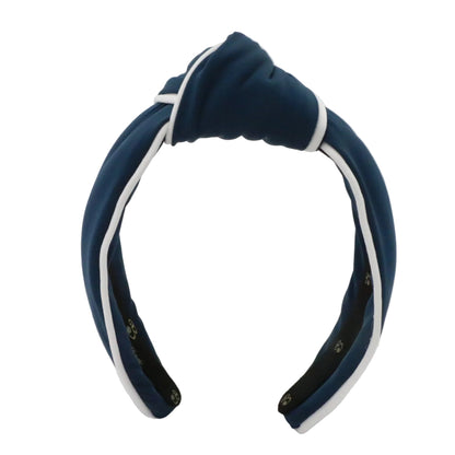 The Nautical Navy- Two Tone Topknot Headband