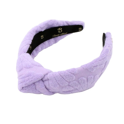 The Lavender Bay Scallop Seashell Terry Cloth Headband