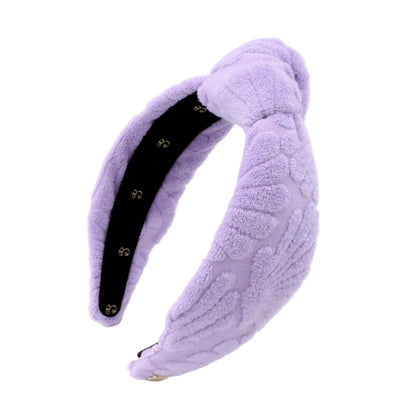 The Lavender Bay Scallop Seashell Terry Cloth Headband