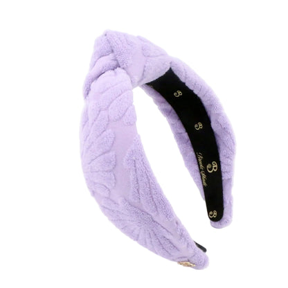 The Lavender Bay Scallop Seashell Terry Cloth Headband