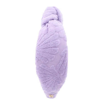 The Lavender Bay Scallop Seashell Terry Cloth Headband