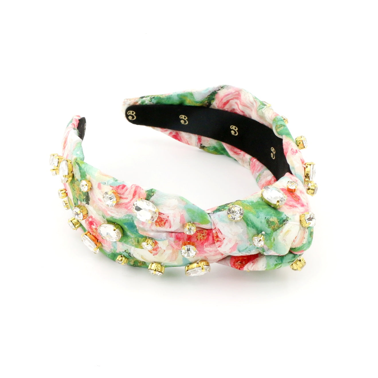 The Monet Inspired Roses Rhinestone Topknot