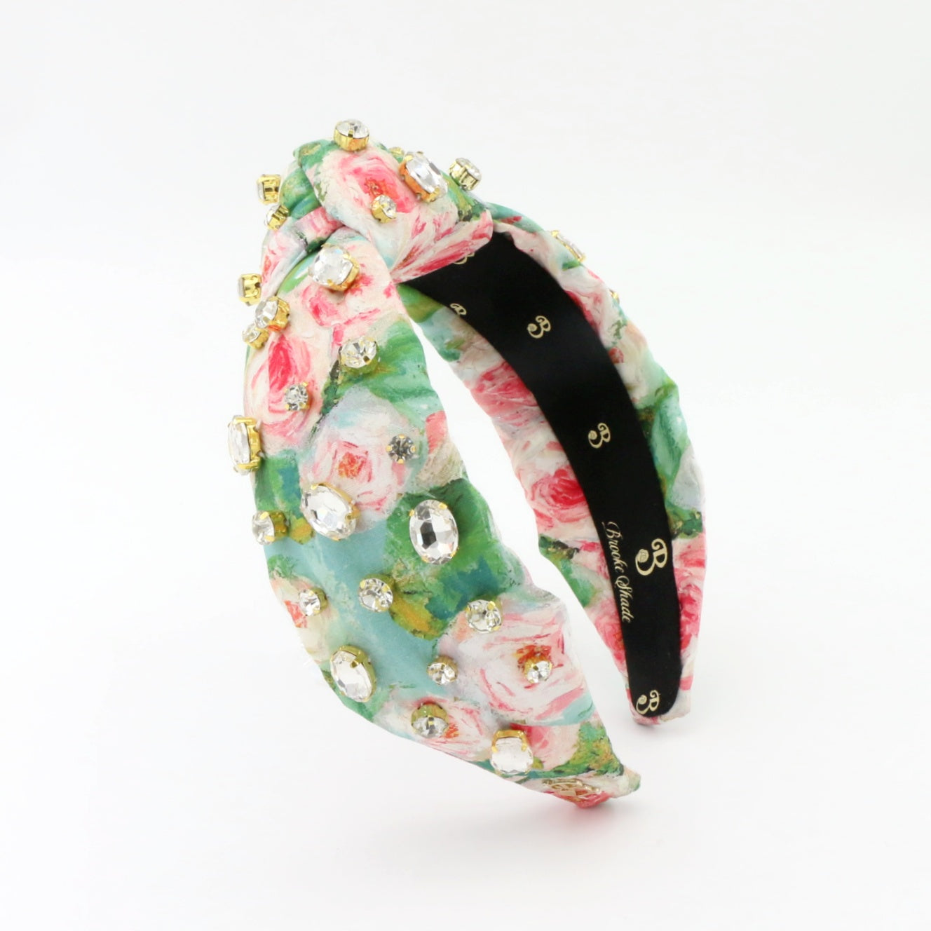 The Monet Inspired Roses Rhinestone Topknot