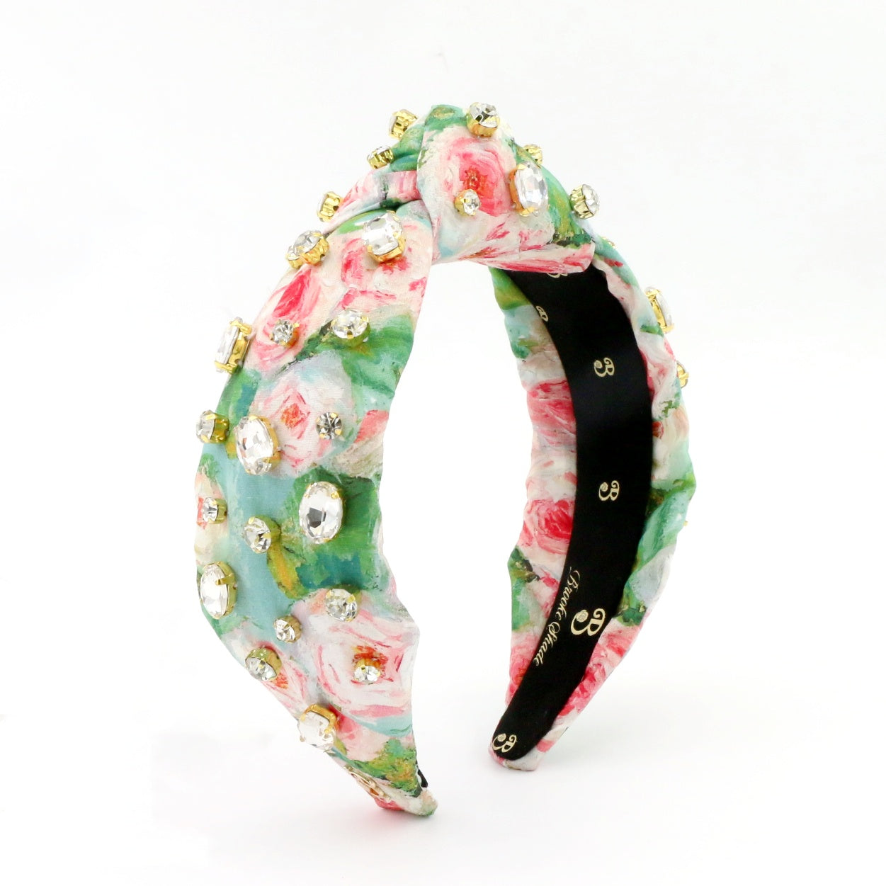 The Monet Inspired Roses Rhinestone Topknot