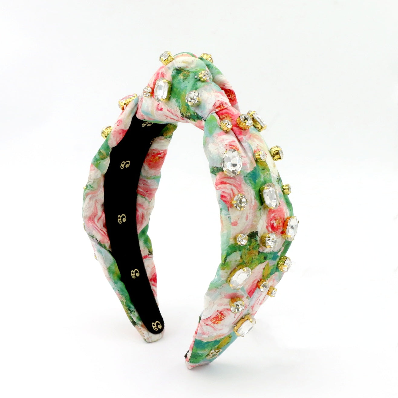 The Monet Inspired Roses Rhinestone Topknot