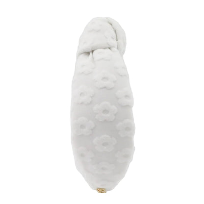 Le Blanc Flower Terry Topknot