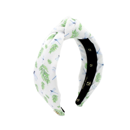 The Dragonfly & Fern Topknot Headband