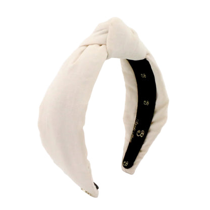Oatmeal Linen Topknot Headbands