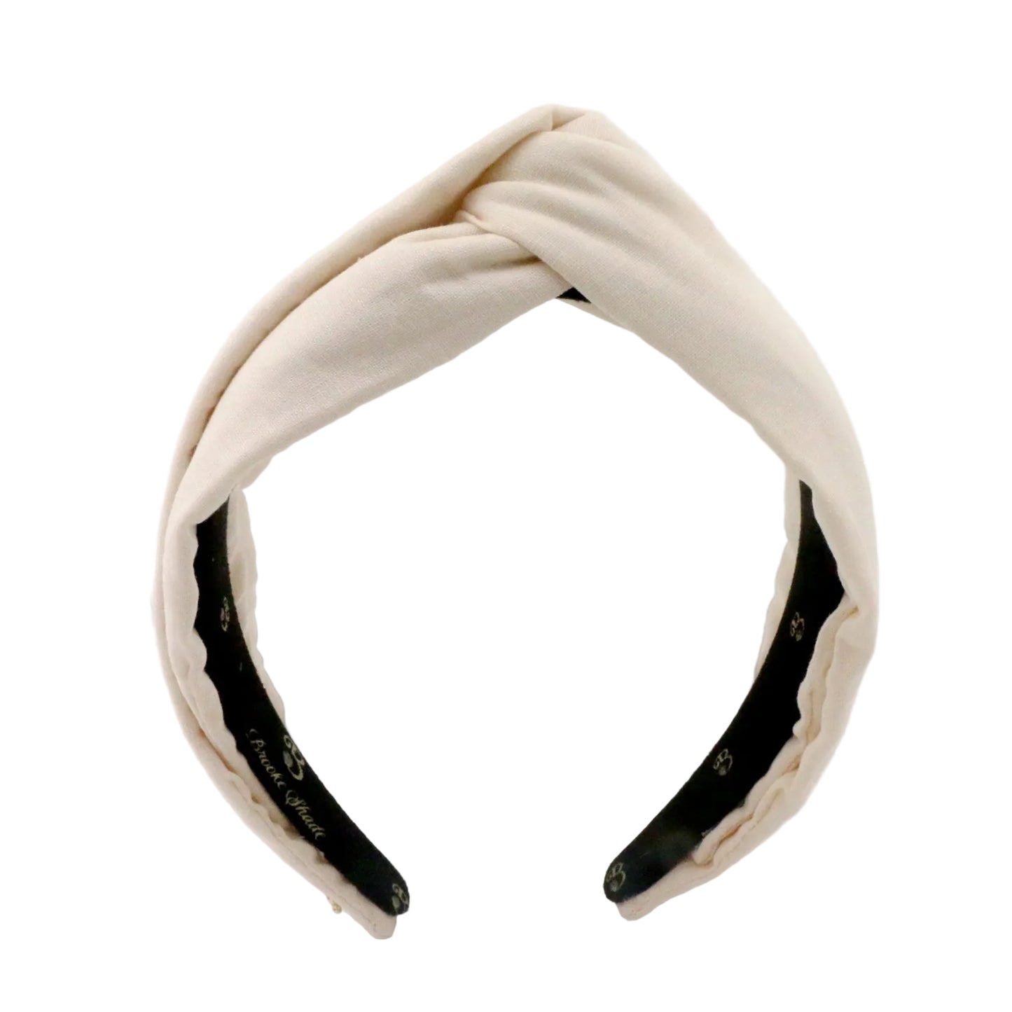 Oatmeal Linen Twist-knot Headband