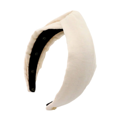 Oatmeal Linen Twist-knot Headband