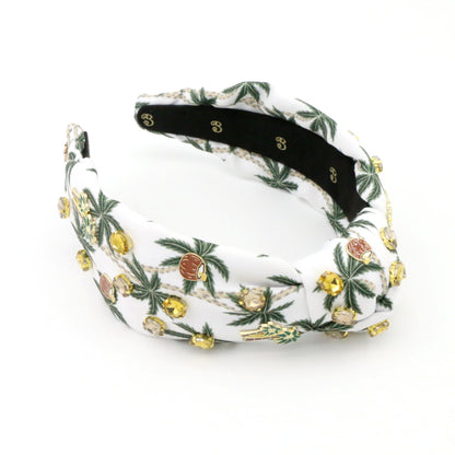 The Bahamas Coconut Rhinestone Topknot