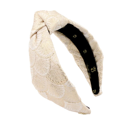 The Royal Gilded Shell Brocade Topknot