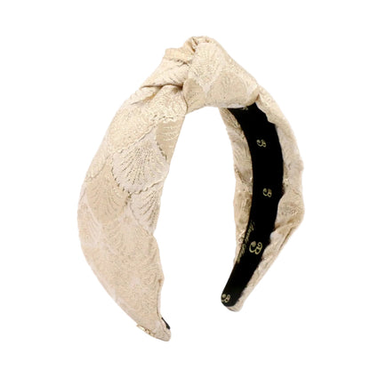 The Royal Gilded Shell Brocade Topknot