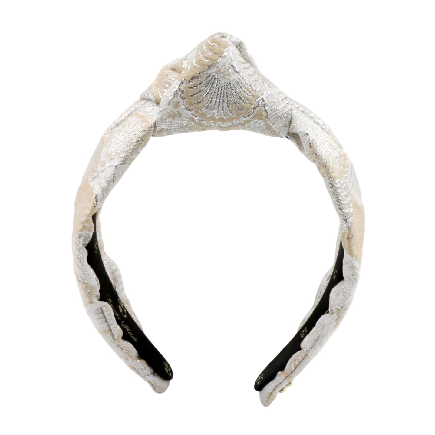 The Royal Lustrous Metallic Shell Brocade Topknot