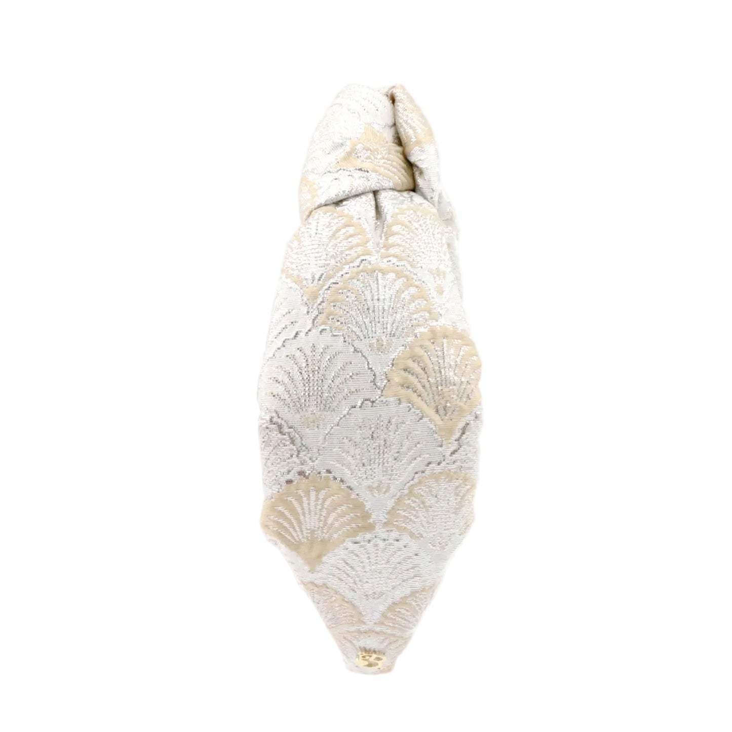 The Royal Lustrous Metallic Shell Brocade Topknot