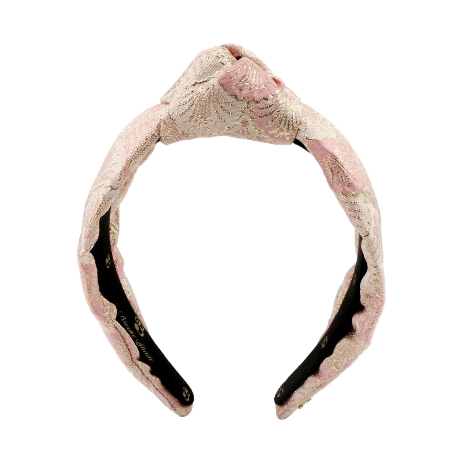 The Royal Pink Shell Brocade Topknot