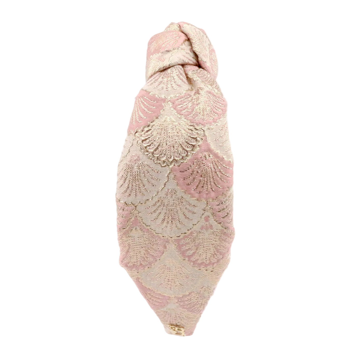 The Royal Pink Shell Brocade Topknot