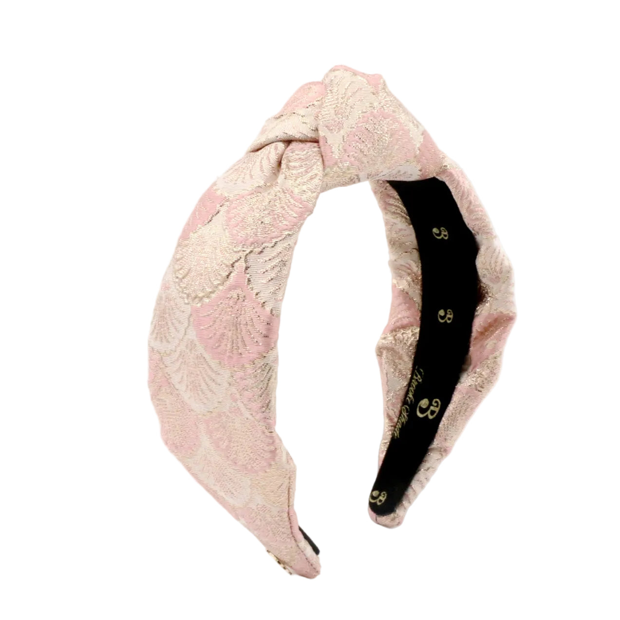 The Royal Pink Shell Brocade Topknot