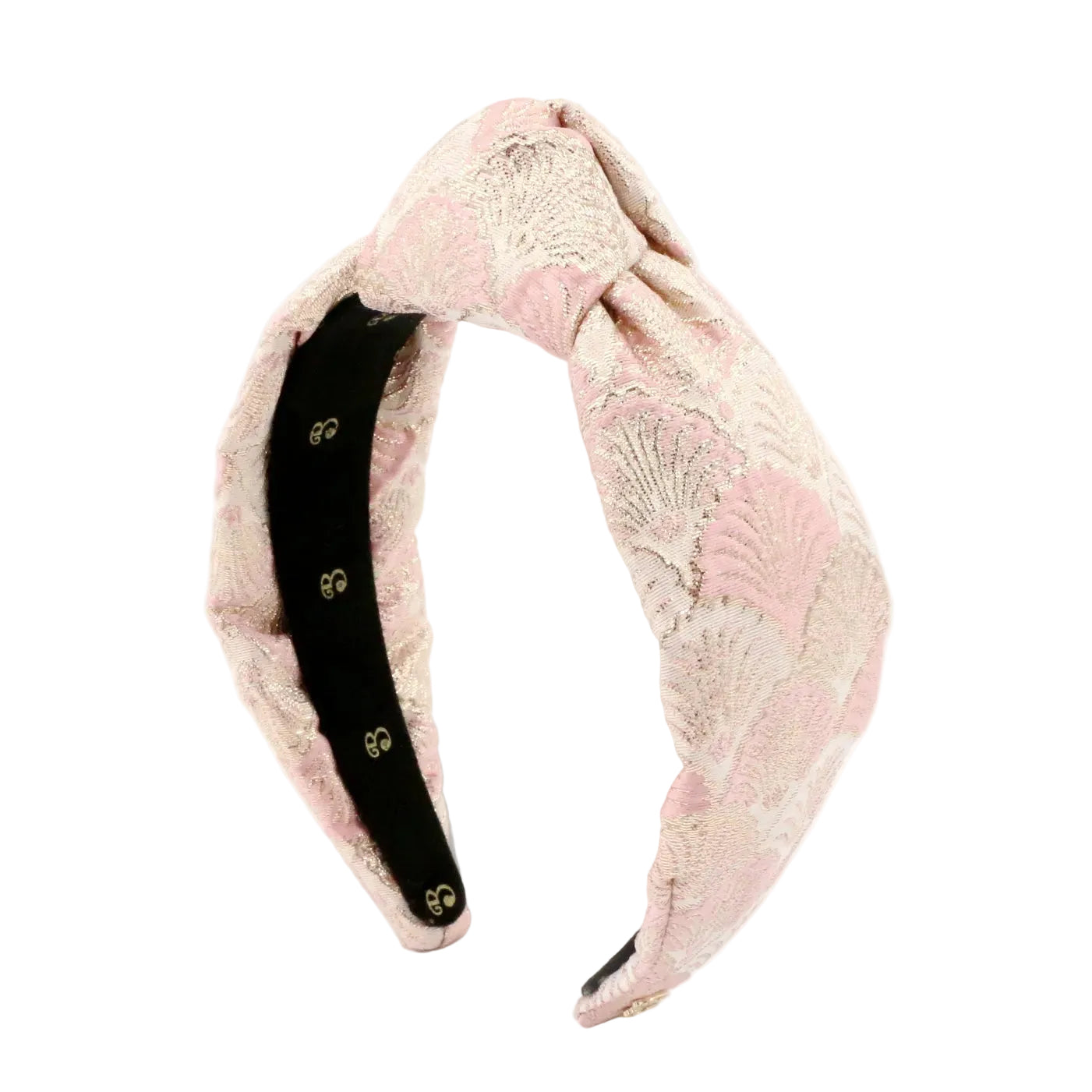 The Royal Pink Shell Brocade Topknot