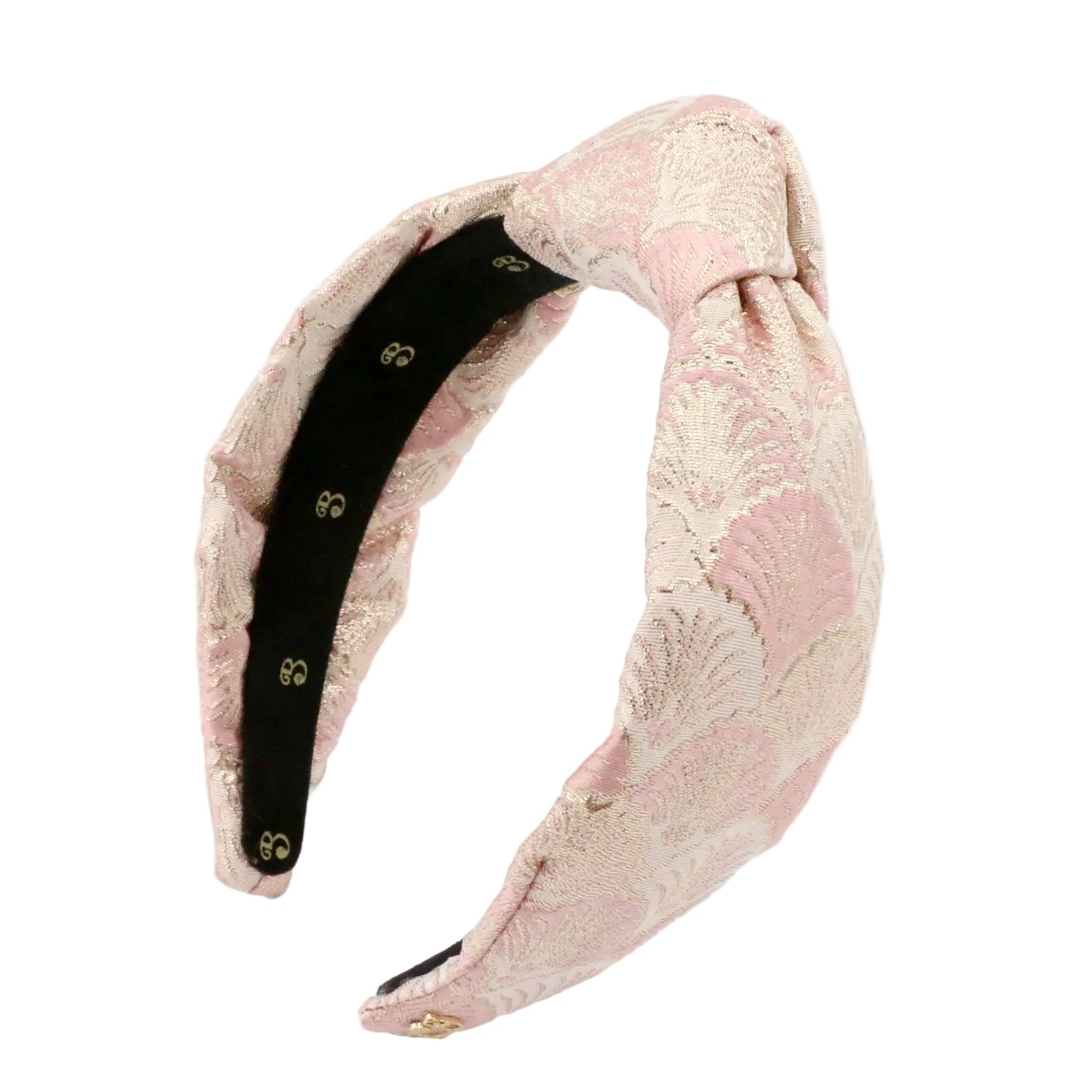 The Royal Pink Shell Brocade Topknot