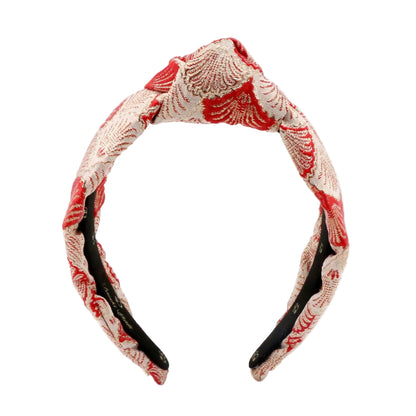 The Royal Red Shell Brocade Topknot