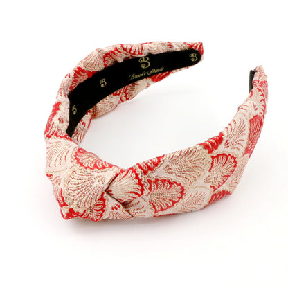 The Royal Red Shell Brocade Topknot