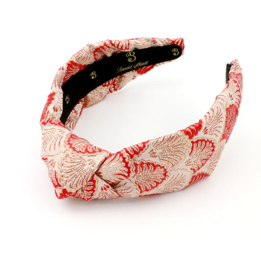 The Royal Red Shell Brocade Topknot