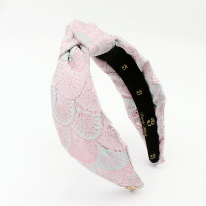 The Royal Sunset Shell Brocade Topknot