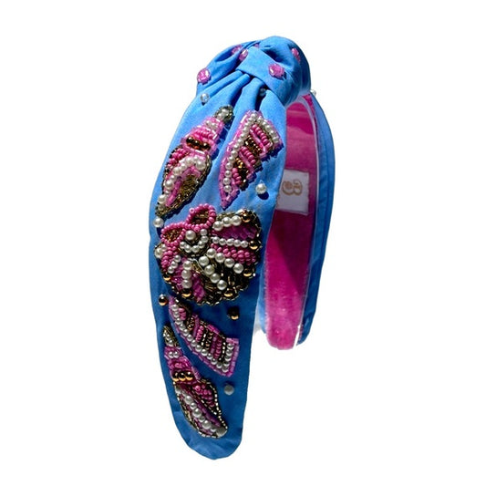 The Ocean Seashell Pearl Beaded Headband