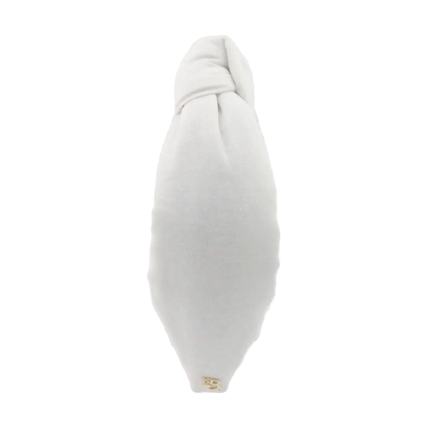 White Linen Topknot Headbands