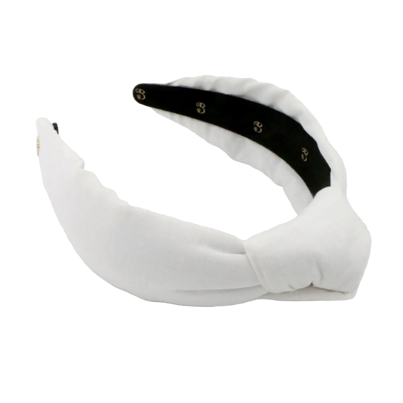 White Linen Topknot Headbands