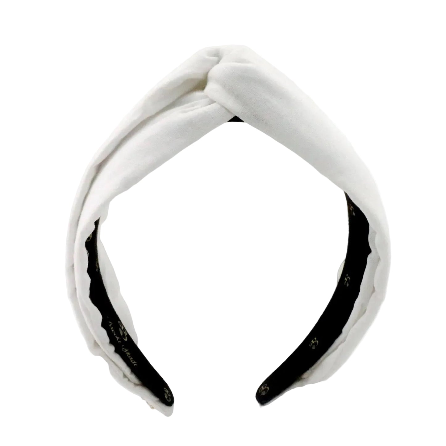 White Linen Twist-knot Headband