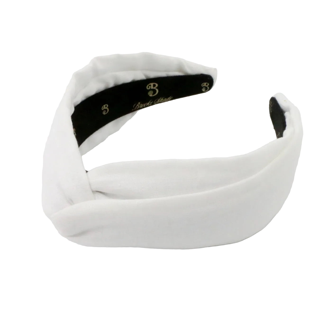 White Linen Twist-knot Headband