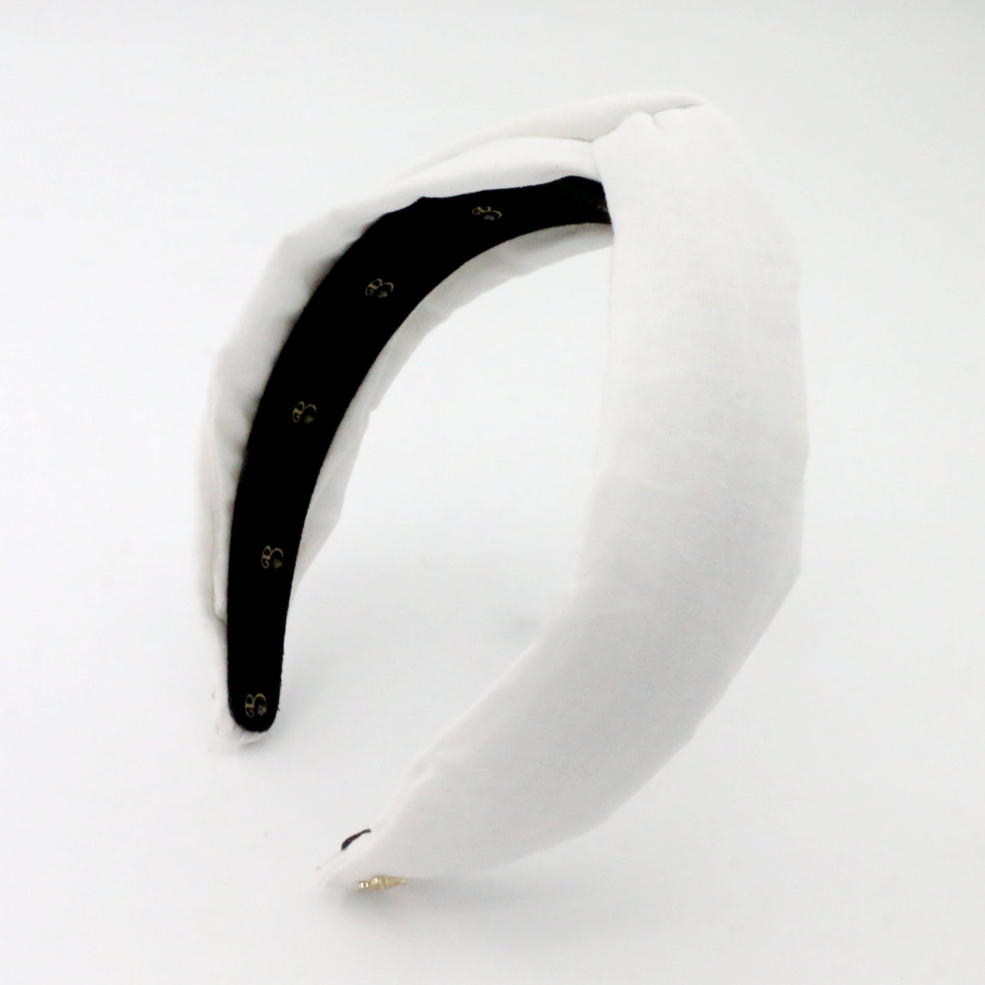 White Linen Twist-knot Headband