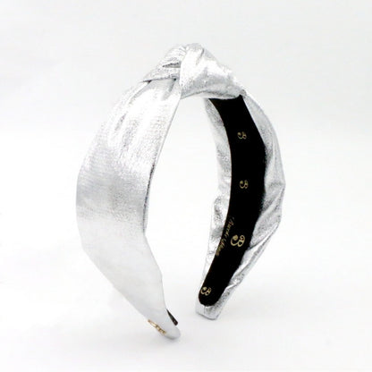 The Metallic Silver Low Knot