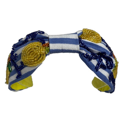 The Amalfi Lemon Beaded Headband
