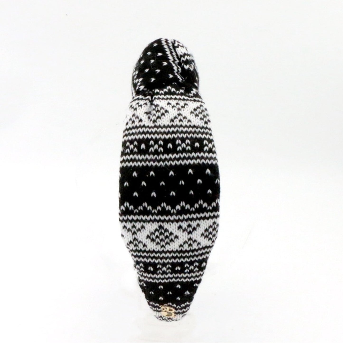 The Winter Black FairIsle Sweater Topknots